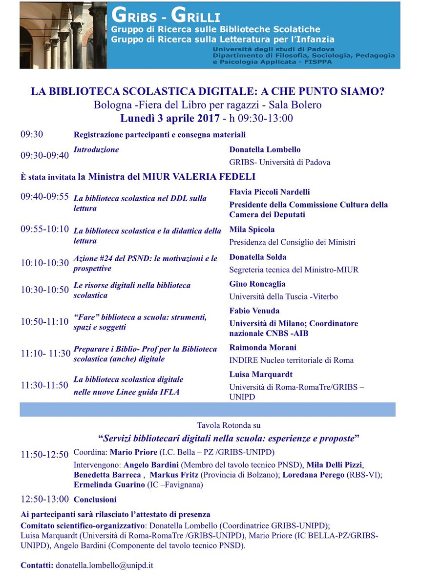 #bologna <a href="/BolognaFiere/">BolognaFiere Group</a> #salonedellibro <a href="/SalonedelLibro/">Salone Libro Torino</a> <a href="/jenny_poletti/">Jenny Poletti</a> <a href="/barbapapa20051/">barbarapapazzoni</a> <a href="/IndireSocial/">INDIRE</a> <a href="/annlag63/">Anna Laghigna</a>