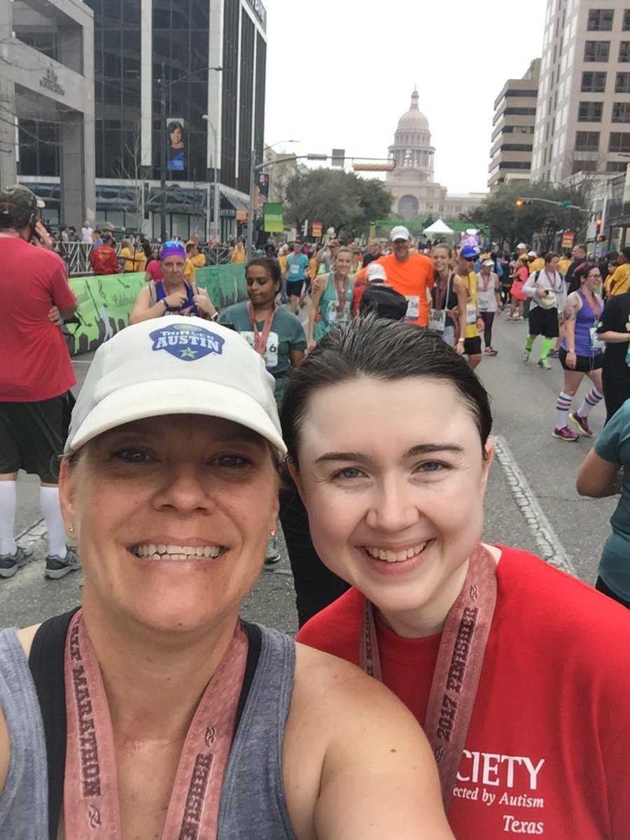 AutismTx's tweet photo. We had a blast at @austinmarathon this weekend! 80+ volunteers, 25 runners and $20,700 raised for autism! #runaustin17 #autism https://t.co/l6PTkax4GV