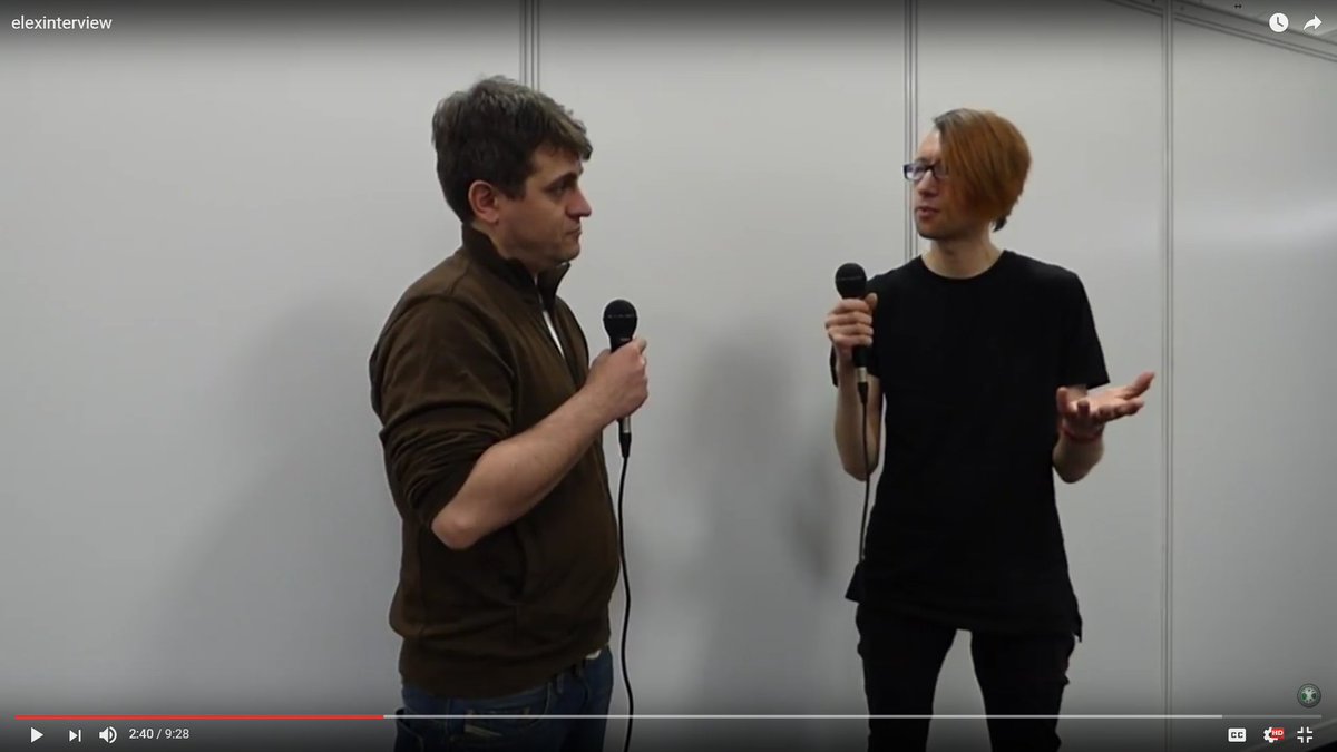 Screenag3r's tweet photo. Busy Editing our @gaiscioch videos from #pcgw17. I aam clearly holding an invisible goblet during this @Elex_Game interview https://t.co/LaVkqcc7X7