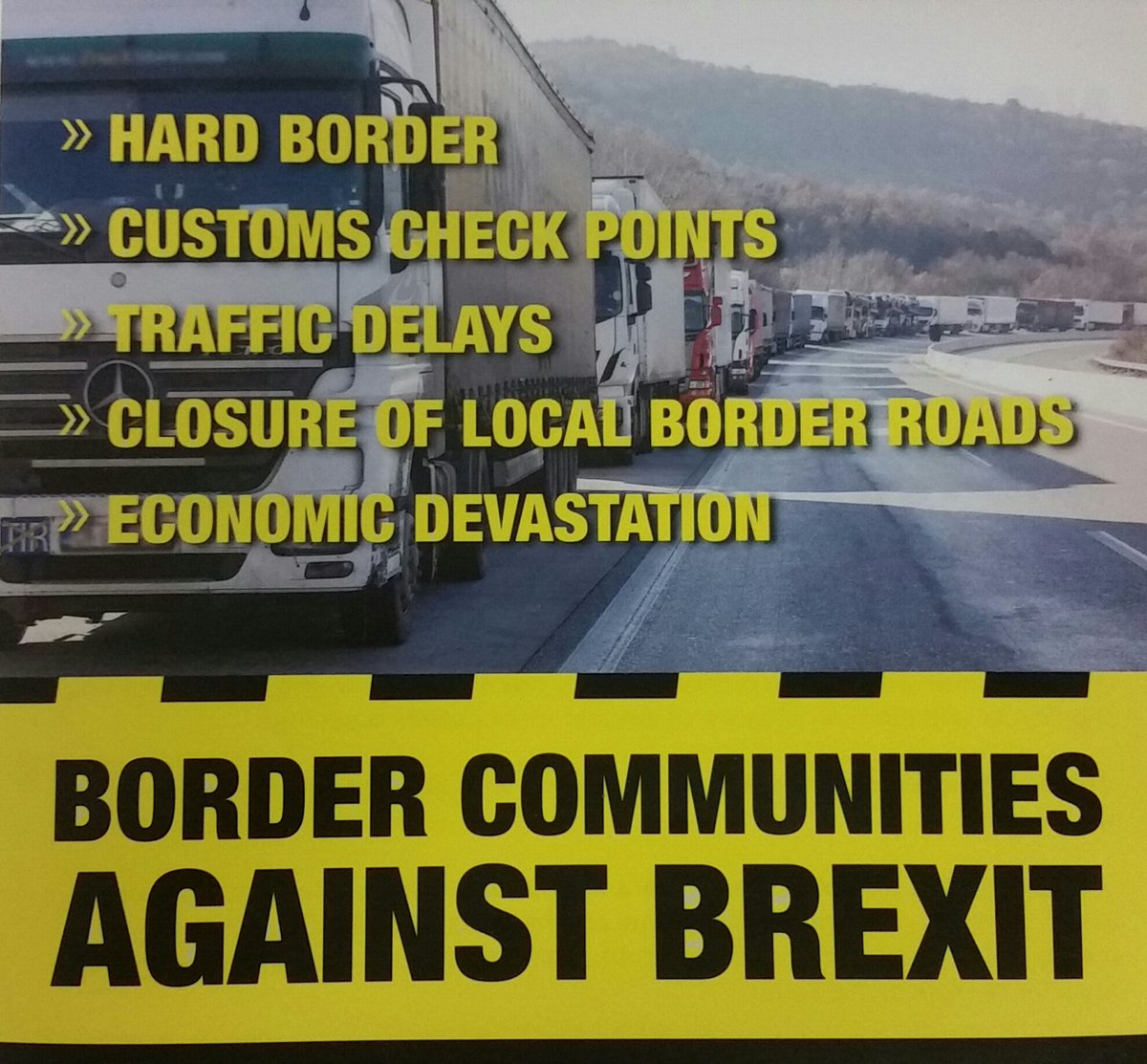 philipmcfadden's tweet photo. Big turnout at Border communities Against Brexit last Saturday.The only public representatives that turned up where Sinn Fein . https://t.co/yCamsS8gh5