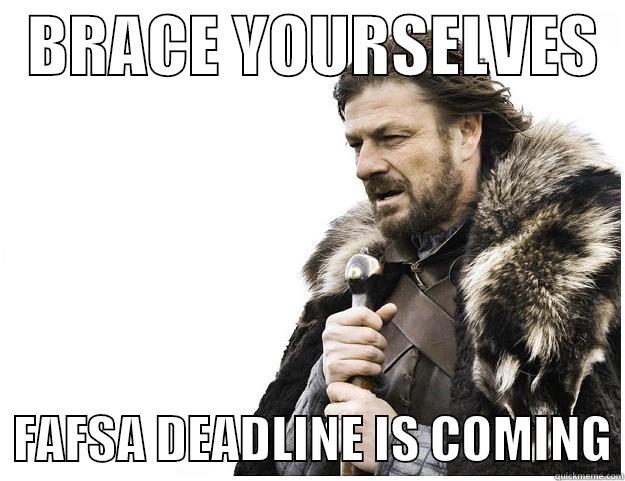 YesUApp's tweet photo. Your school's FAFSA deadline is approaching! Many have a final deadline of March 1st. Check with your financial aid office now. #YesUCan! https://t.co/c0RdgQIzHP