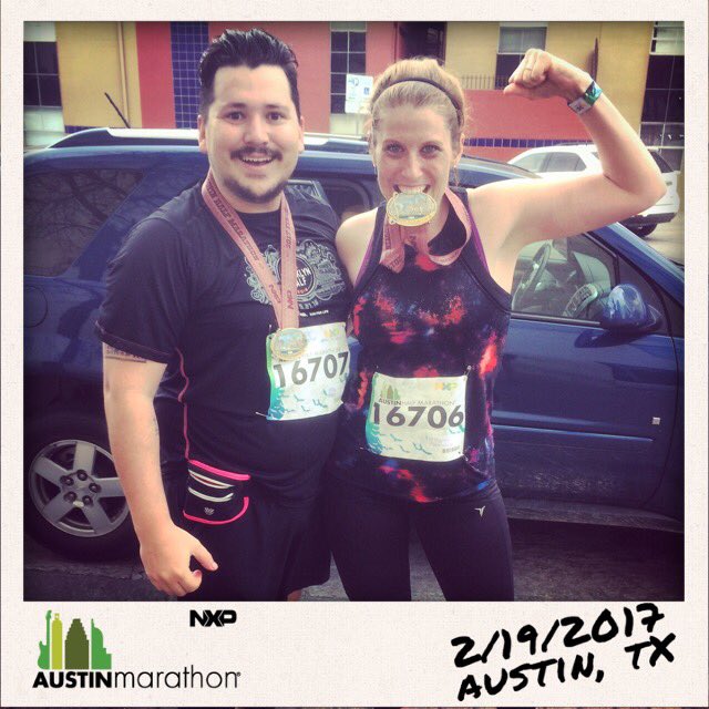 boylethemegan's tweet photo. Another half marathon in the books! #runaustin17 #austinhalfmarathon2017 https://t.co/lWM6sKvQoy