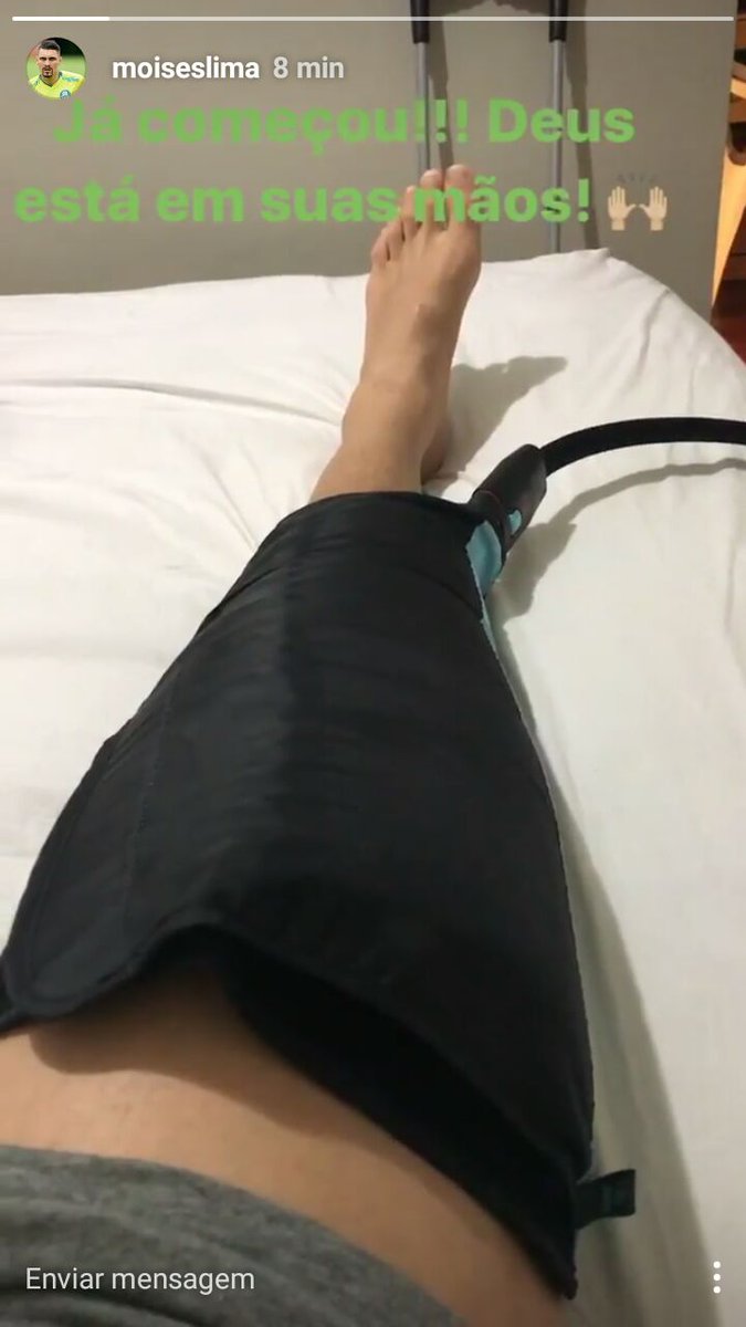 Rafa_midiasep's tweet photo. A recuperação já começou. Boa sorte, @MoisesLima10! https://t.co/s2UoynpCyA