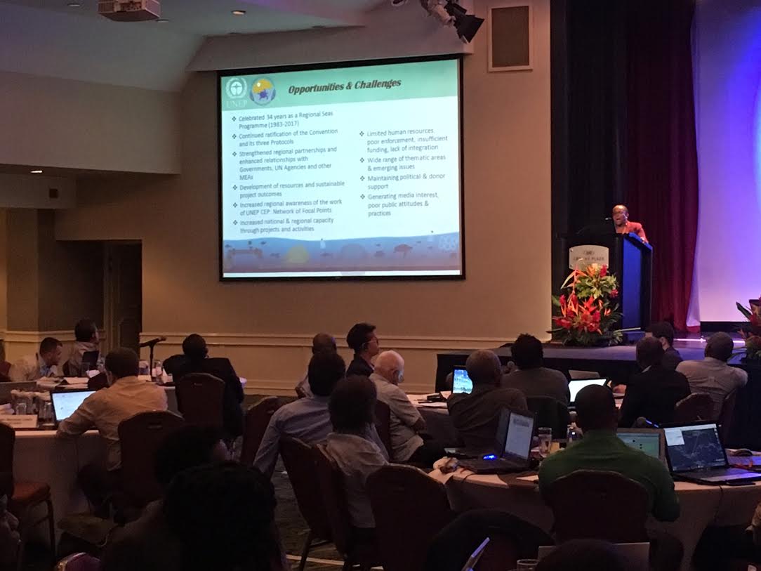 CLMEplus's tweet image. #CLMEproject partners @UNEP @FAOfish @SICAOSPESCA now presenting at @CBDNews Sustainable #Ocean Initiative Workshop for the Wider #Caribbean