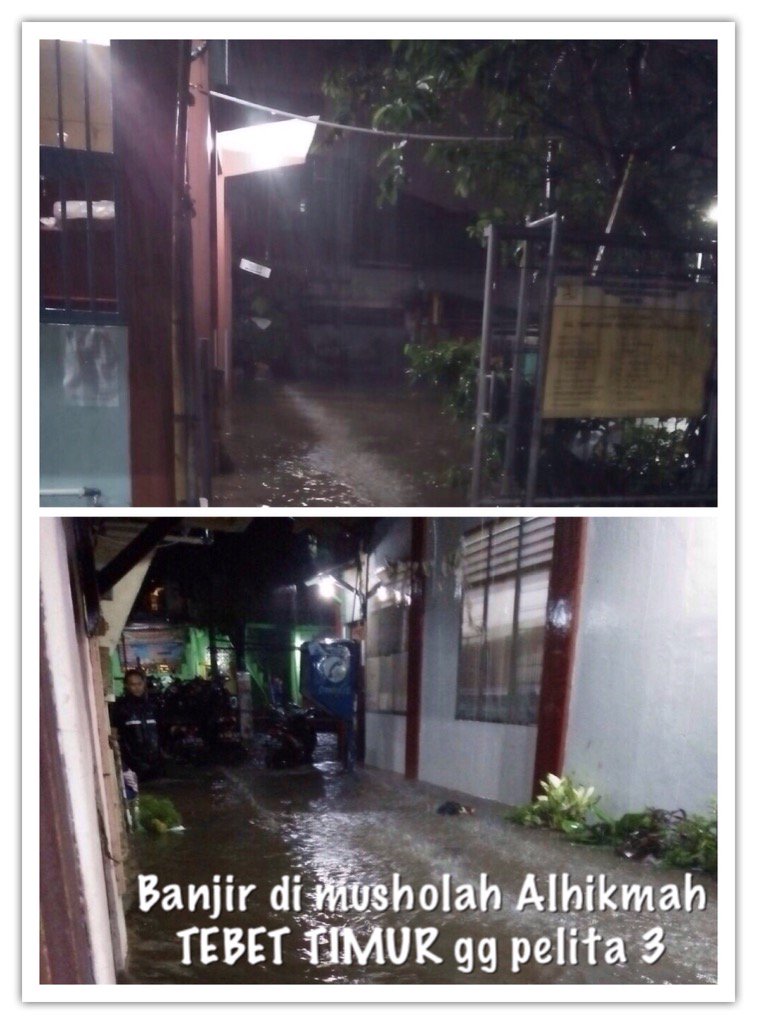 PKSTebar's tweet photo. Banjir jg di Tebet Timur @PKSJaksel @PKSJakarta https://t.co/7c6l8iPz2u