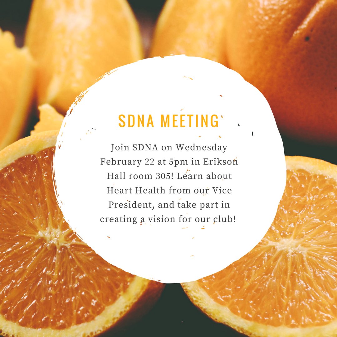 UK_SDNA's tweet photo. Our next meeting is this week! Wednesday 22nd at 5:00pm. Come to room 305 in Erikson Hall. https://t.co/yK65SlR20X