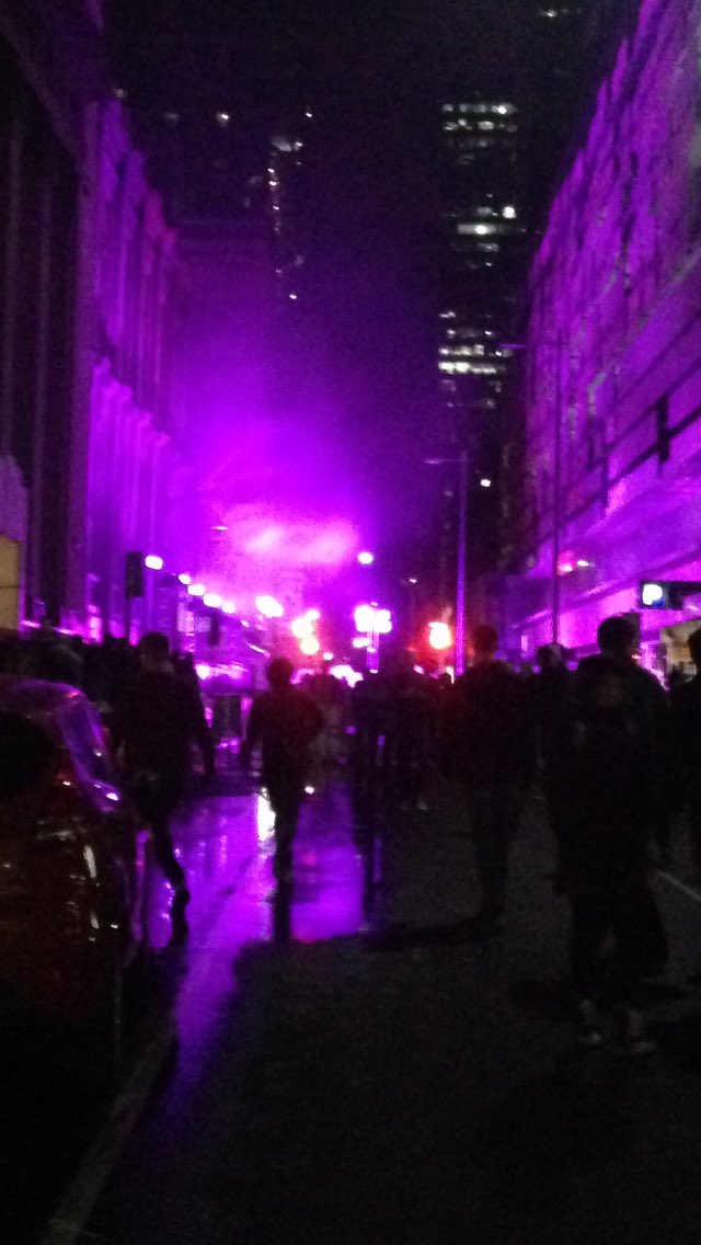 PIWalkabout's tweet image. #WhiteNightMelb colour galore everywhere! The Arts Centre was phenomenal.
