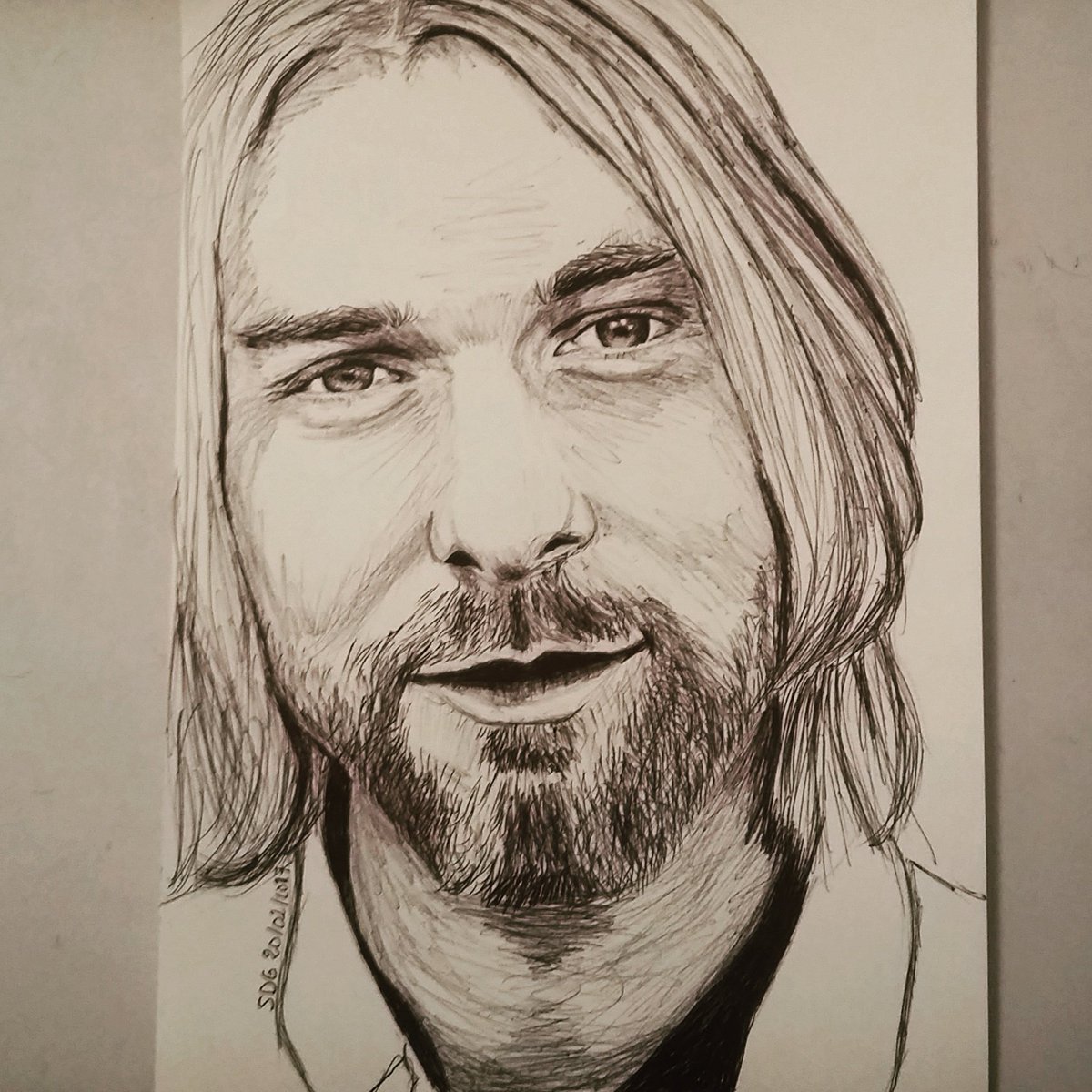 Mazikeen On Twitter Hommage à Kurt Cobain Dessin Au Stylo