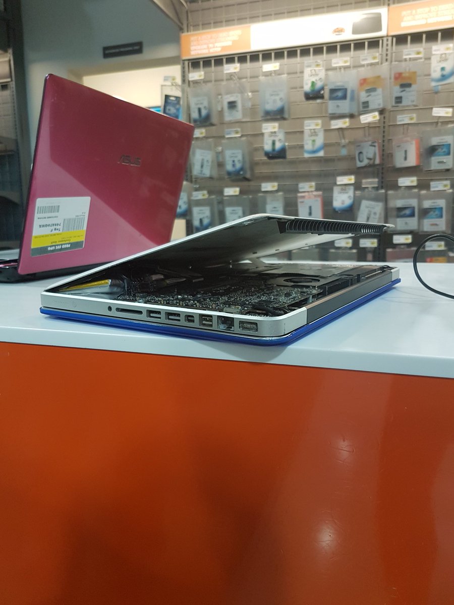 Heads up for exploding MacBook pro batteries! # apple care? Ripped the back cover off.