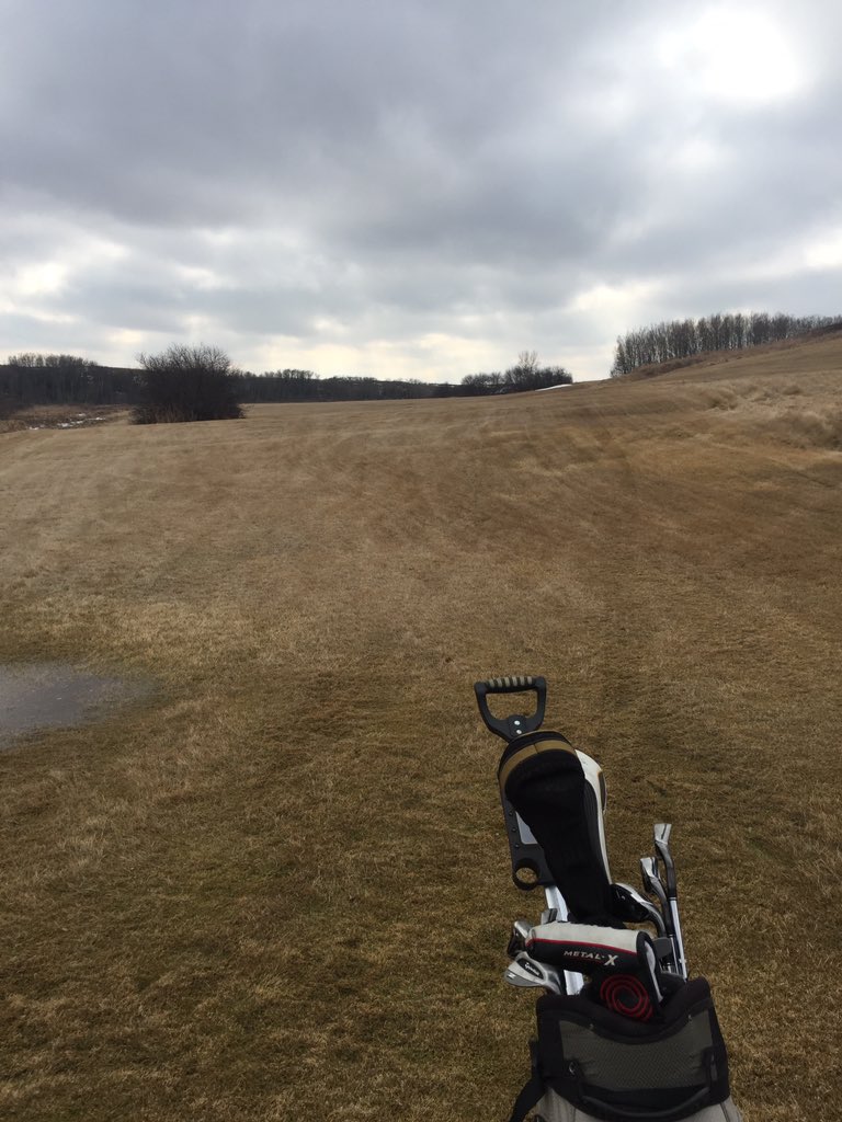 Why not golf in February... outside... in Saskatchewan.