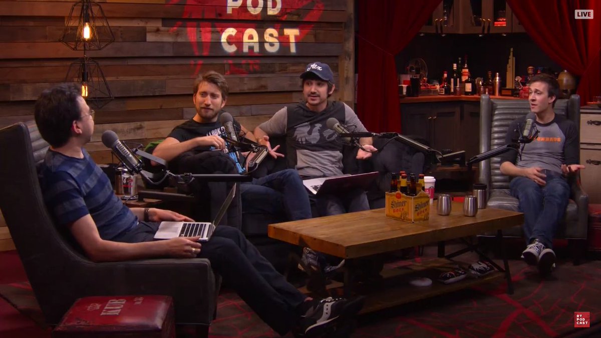 OfficialDStarr's tweet photo. Thank you @sorola, @GavinFree, @MrFarmahini, & @ChrisDemarais for an entertaining #RTPodcast this week! #TheCockBlock https://t.co/9L1IX13VXh