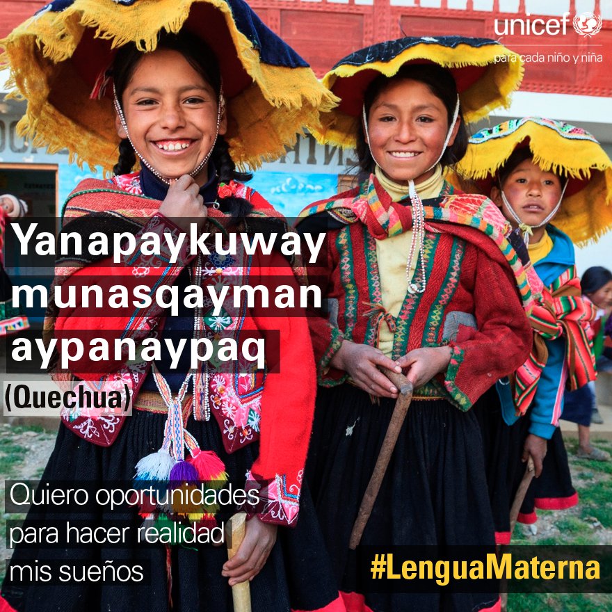 VIDEO➡️goo.gl/p83hhD   
“Yanapaykuway munasqayman aypanaypaq”#DíaDeLaLenguaMaterna @JulianaOxenford <a href="/eldiarionegro/">Raúl Tola Pedraglio</a> <a href="/mavila_huertas/">MavilaHuertasC</a>