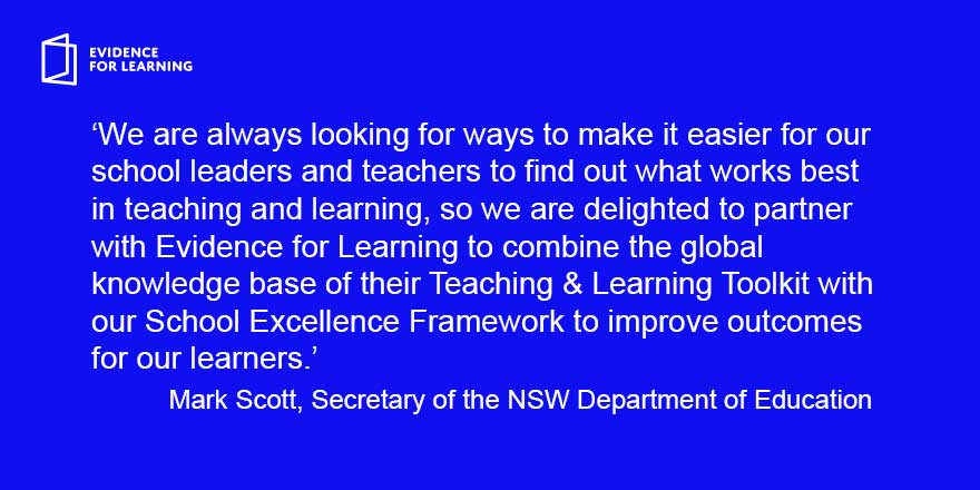 E4Ltweets's tweet photo. Secretary @NSWEducation @mscott announces new #evidence initiative with NSW #schoolexcellenceframework https://t.co/DDZbX9pG95 #NSWEd https://t.co/lsfRo7wKz6