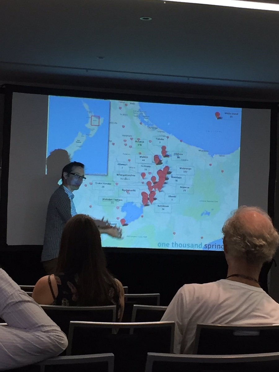 angenashnz's tweet image. Insanely interesting talk on The 1000 Springs Project by Matthew Stott #gnsscience #eresearchnz2017