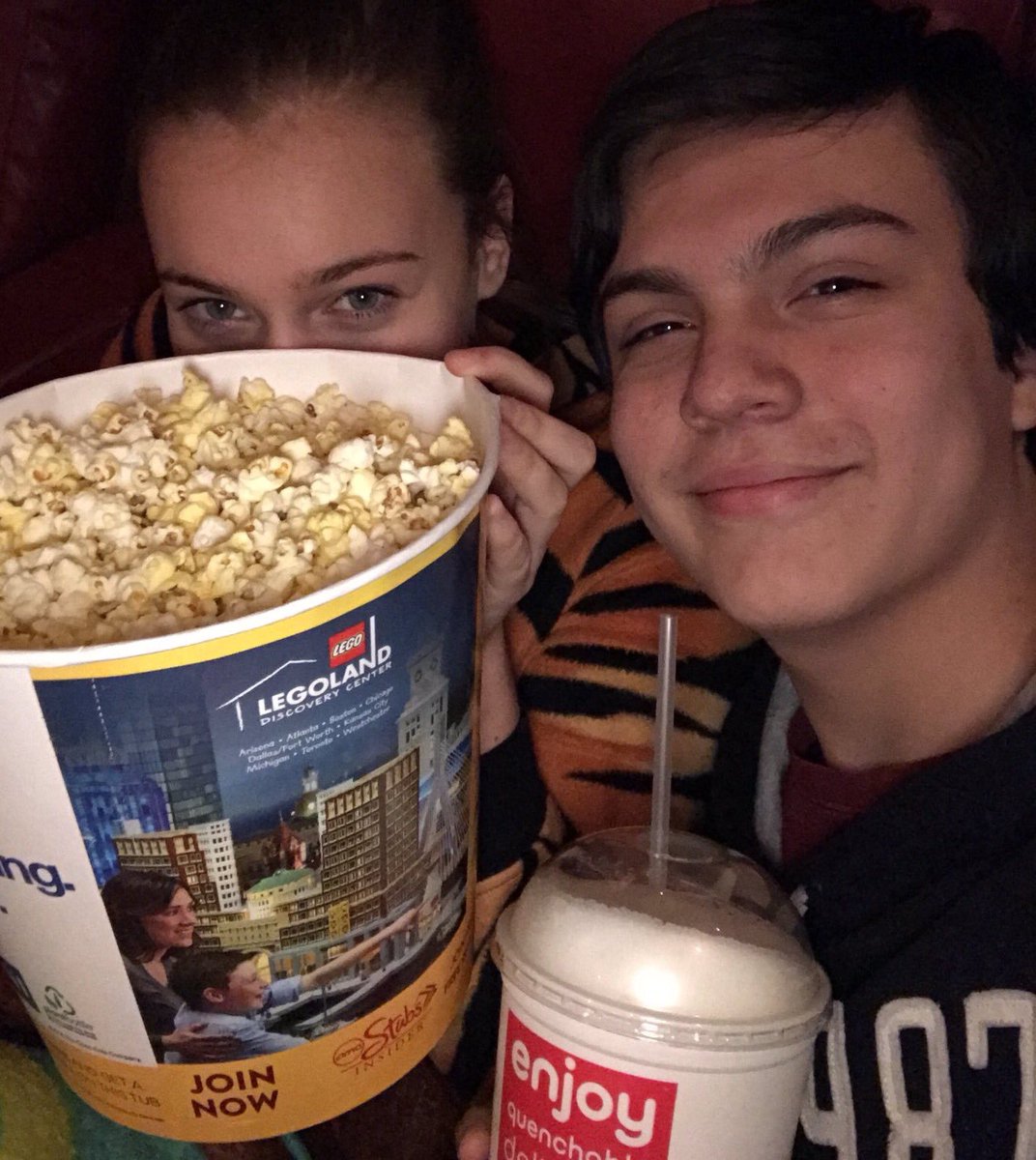 So excited to see this movie with him!! #getout <a href="/AMCTheatres/">AMC Theatres</a> 🎬😁