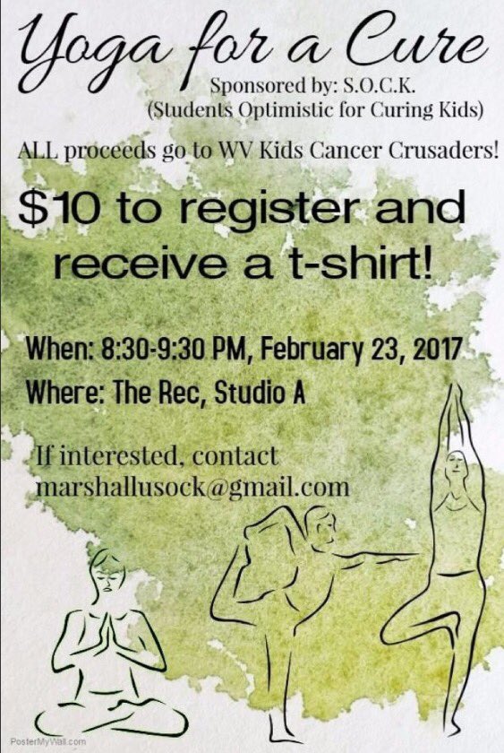 SOCKITWV's tweet photo. Check out this event being put on by our Marshall chapter! @MarshallSOCK @WVKIDSCC https://t.co/hCEXrDrDBo