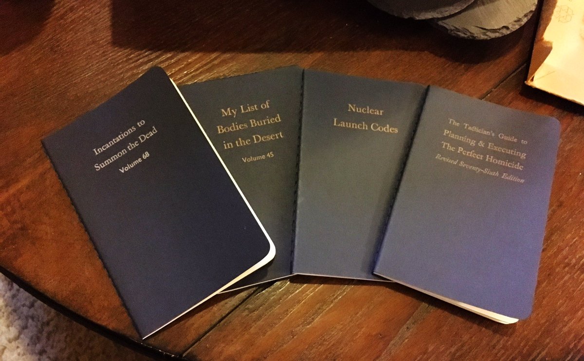 MsCivilDefense's tweet image. My notebooks have arrived. Time to get to work. #zeebendry #moleskine