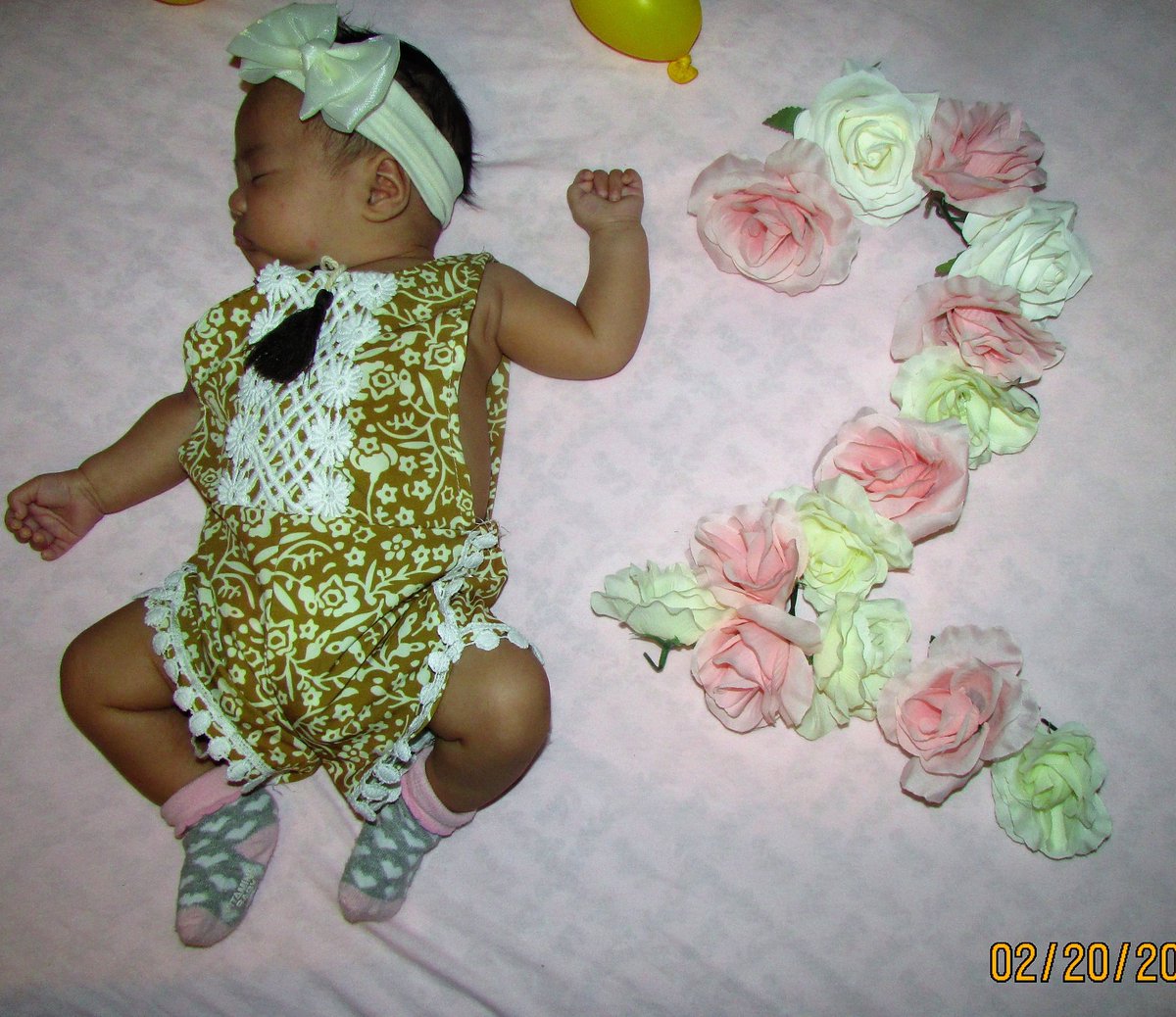 _ageorgette's tweet photo. Our little precious turned 2Months #Alia-Gean #princess #littlelove #timeneedstoSTOP #2dayslate #Dec19 https://t.co/UeHB3DyB75