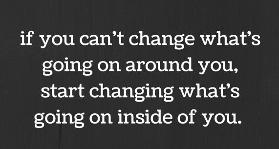 AlfYATD's tweet photo. If you can't change what's going on around you, start changing what's going on inside of you. #thinkpositive https://t.co/2Xnkz5rq2y