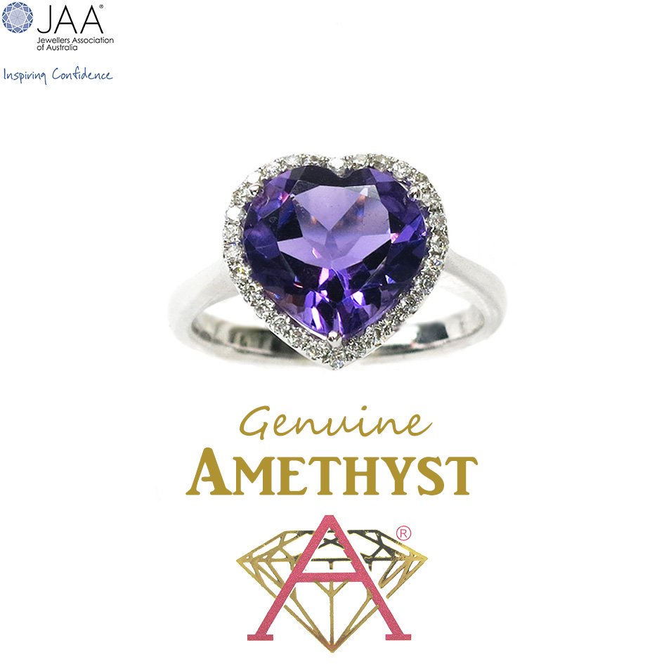 AllgemJewellers's tweet photo. Stunning 18ct white gold ring set with a 3ct Top Quality #Amethyst, and genuine #diamonds. <3 :*
#februarybirthstone #february https://t.co/1kui7loRBx