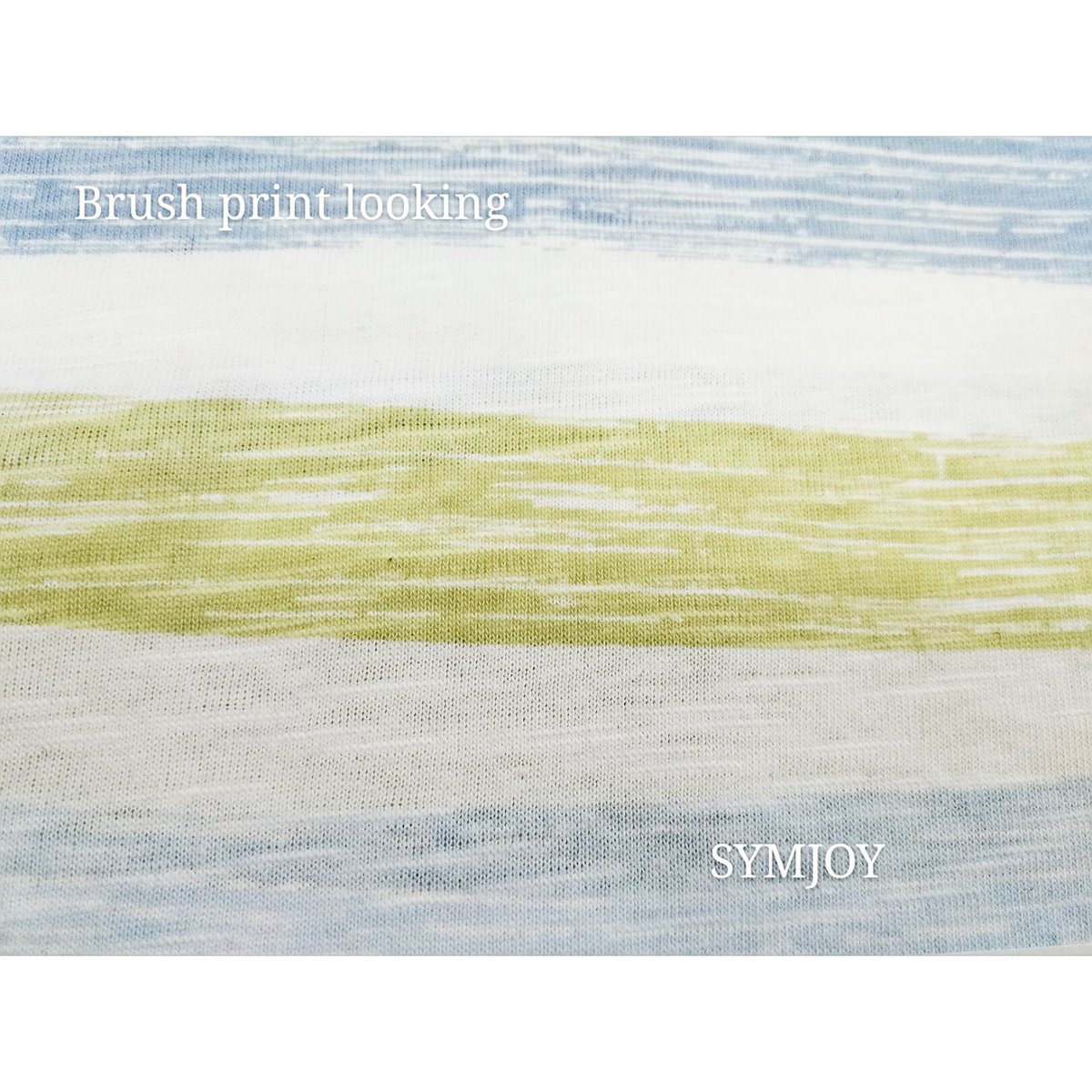 #SYMJOY FABRIC#
Brush print on slub jersey, which is a cool choice for coming Summer!