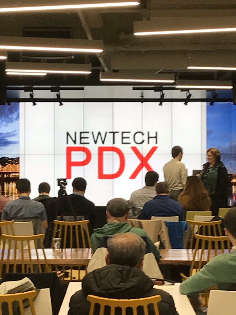 CorineIvette's tweet photo. Great turnout at @NewTechPDX, thanks to @newrelic for the space! @BusinessWire @Boutonski #tech #innovation #disrupt #Portland https://t.co/BejHNdnKx2