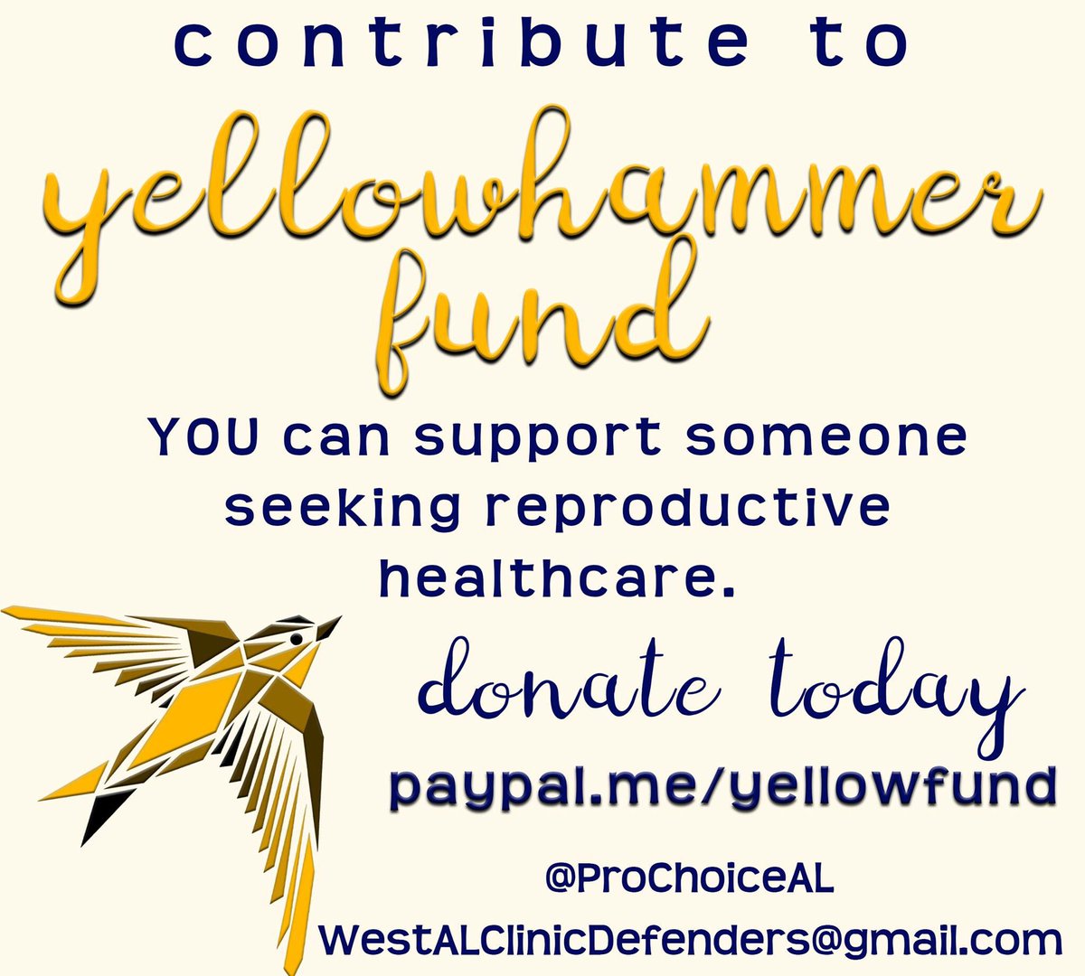 rhs4choice's tweet photo. Help us start our fund!
https://t.co/yx8k3mPIRP
#yellowfund
#abortionfund
#abortionaccess
#prochoiceal https://t.co/XnqyhHG4Hz