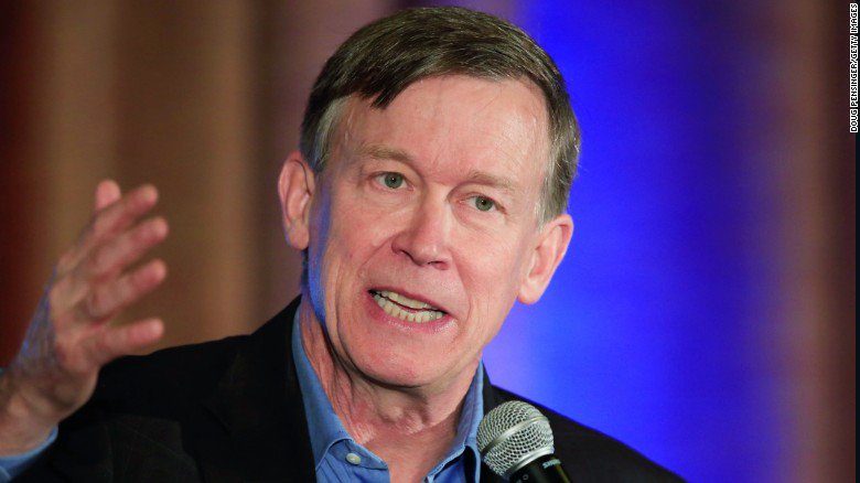CNNPolitics's tweet image. Colorado Democratic Gov. John Hickenlooper won't rule out a 2020 presidential run cnn.it/2m6pZWT