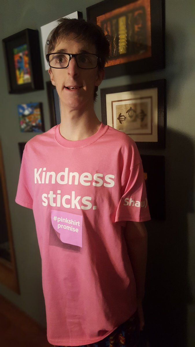 LAWoelfle's tweet photo. Anti bullying programs help to ensure Jake's school and playground are safe for him.  #pinkshirtpromise https://t.co/wO54crji35