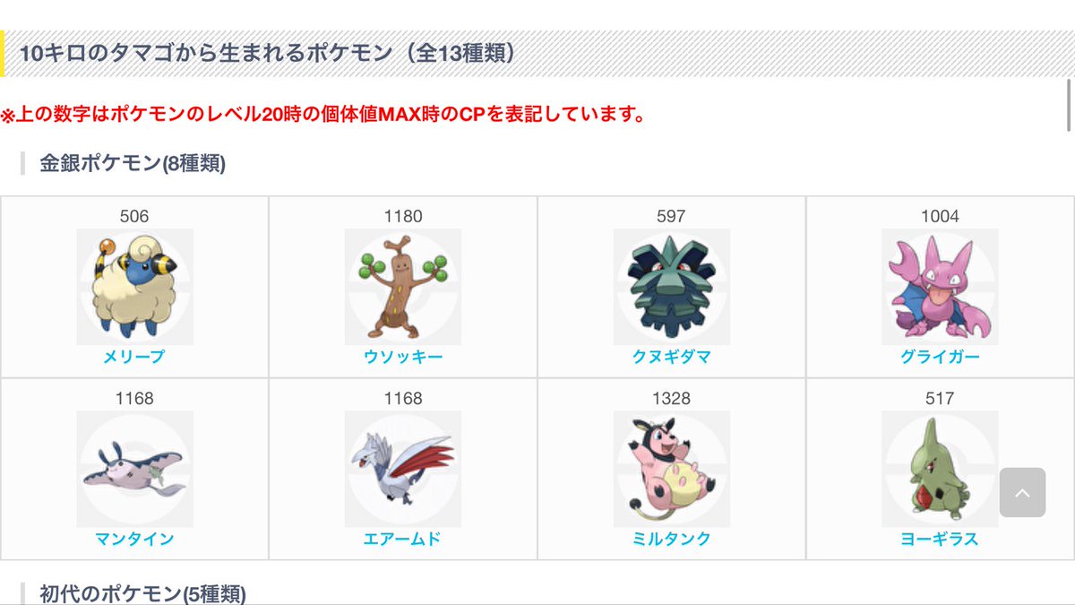 O Xrhsths ポケモンgo攻略 Gamebox Sto Twitter ポケモンgo タマゴから生まれるポケモンの距離一覧 T Co Hhw5nfxmcg 金銀ポケモンのタマゴの距離がすべて判明しました 初代ポケモンのタマゴの変更も完了しています ジョウト