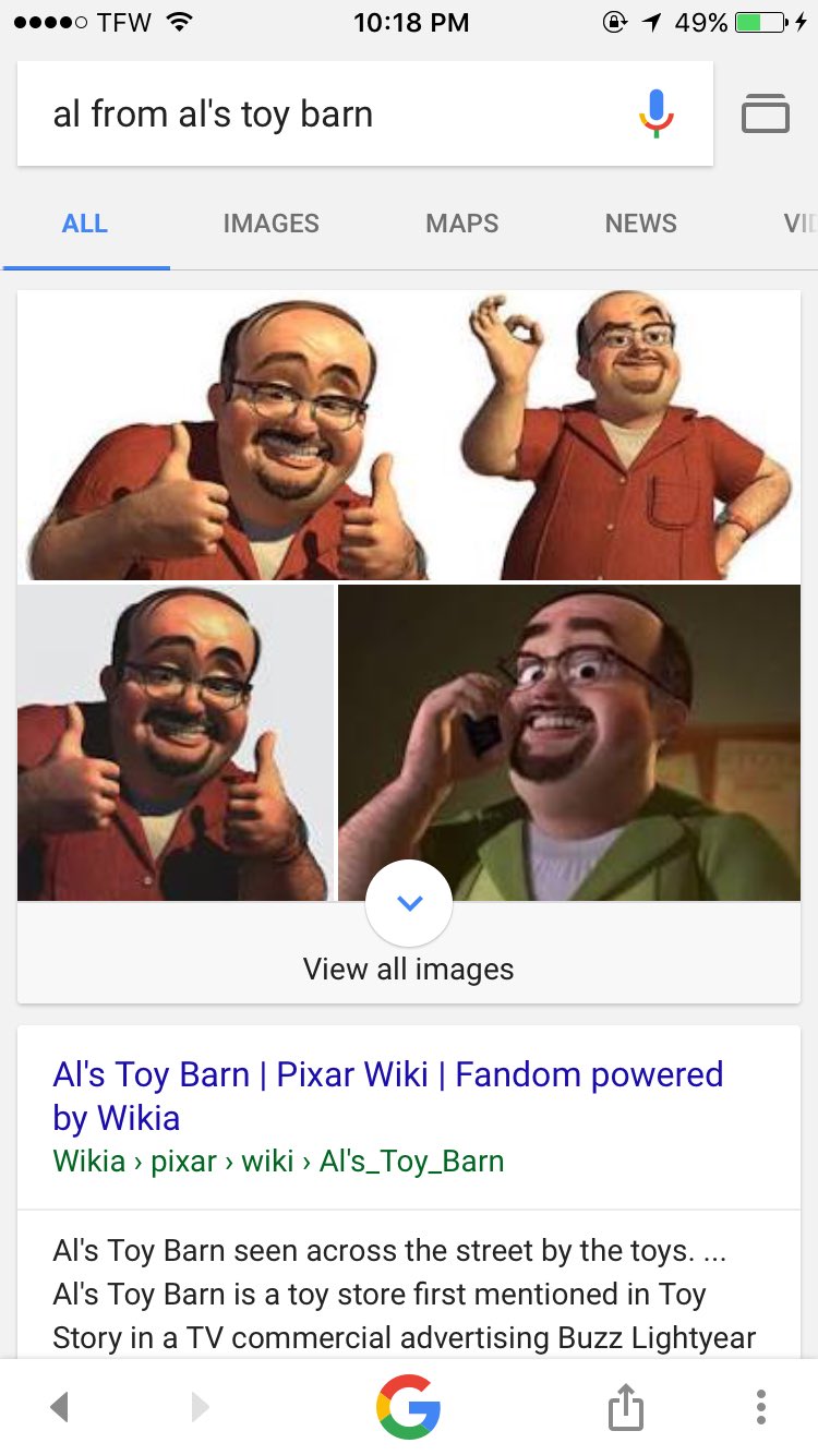Al's Toy Barn, Pixar Wiki