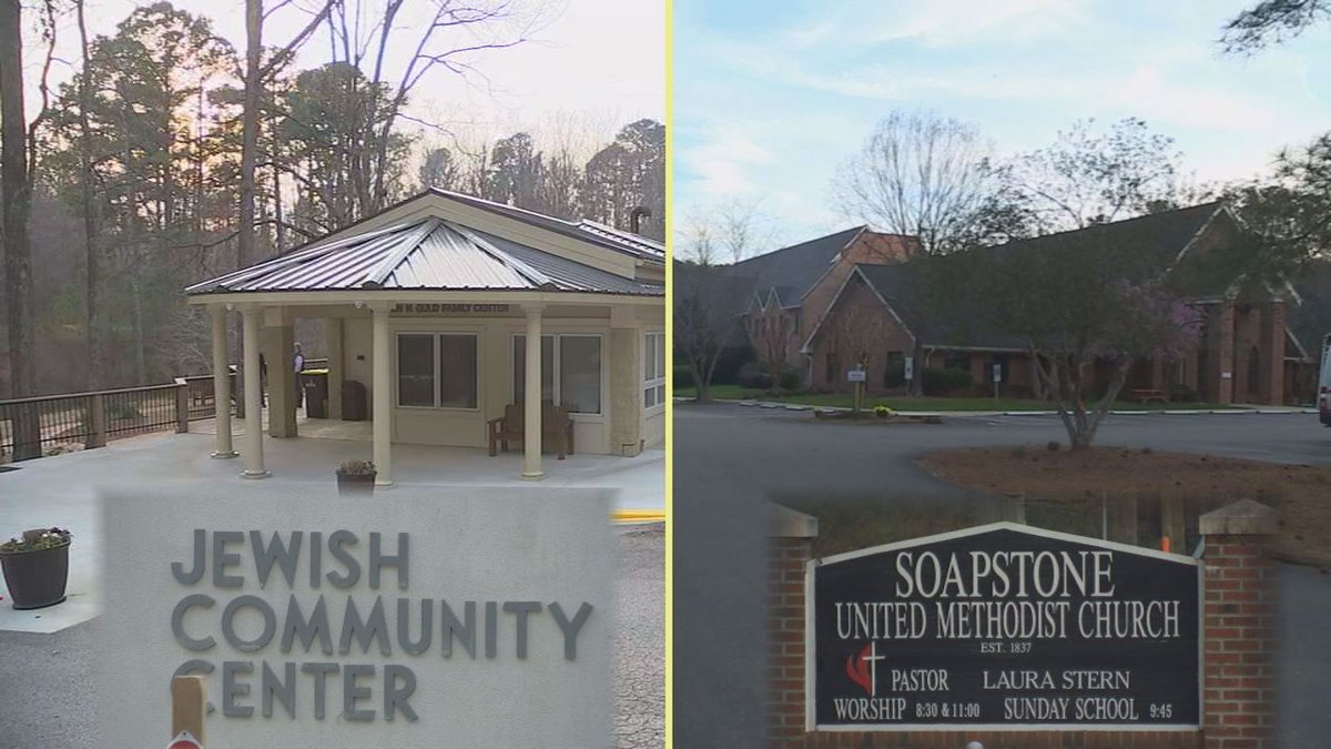 DanielsABC11's tweet photo. North Raleigh church offers help to Jewish Community Center, in the wake of threats targeting JCCs across the country. Live at 11 on ABC11. https://t.co/2KwZOdbUD0