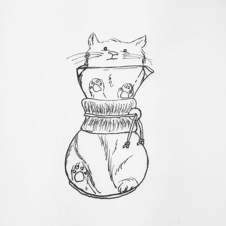 Curious coffee craving cat caught in a Chemex

(✍️: @lnbergman)