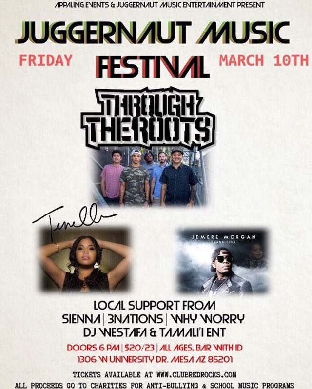 3nationsband's tweet photo. @Reagan_Mauia45 @JME_45 @clubredtheaters @throughtheroots @TENELLEMUSIC @WhyWorryMusic @iamjemere @Westafa @siennastylemusic https://t.co/Mx1ULzrVOz