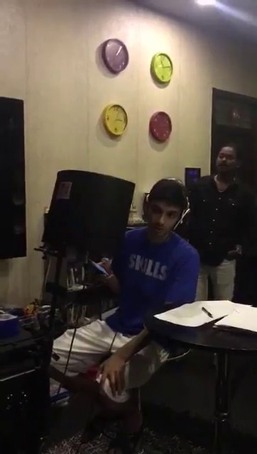 V2Cinemas's tweet photo. @iam_str  recording and @anirudhofficial is singing for @iamsanthanam 's  #SakkaPoduPoduRaja https://t.co/SFruGzVHJ3