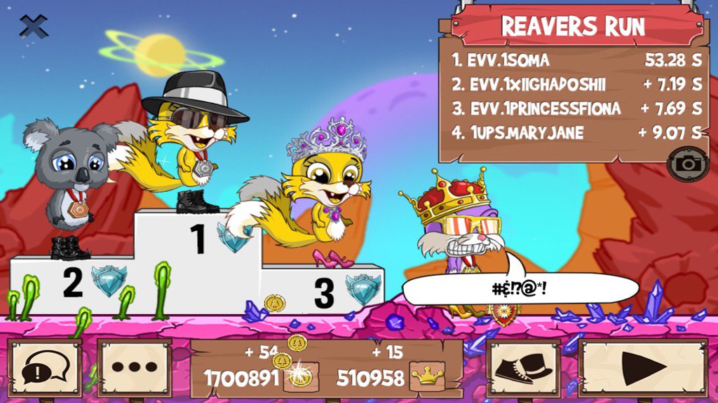 1SOMAx's tweet photo. I just beat a golden fox! #funrun2 #1XIIGHAD0SHII #1PrincessFiona #MaryJane https://t.co/dJ9Sqjhf7u