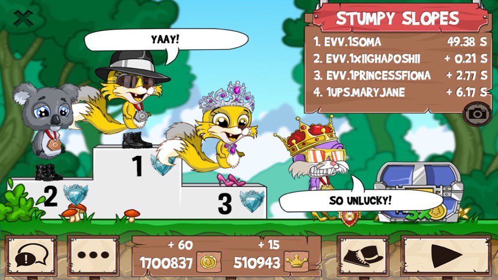 1SOMAx's tweet photo. I just beat a golden fox! #funrun2 #1XIIGHAD0SHII #1PrincessFiona #MaryJane https://t.co/gTUfcmCua5