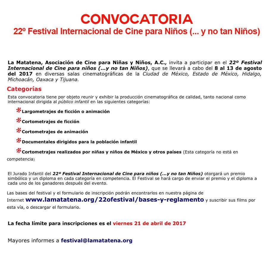 lasserette's tweet image. 22 años y contando ... Gracias @LaMatatenaAC !!! Si tienen material cinematográfico para publico joven #inscriban