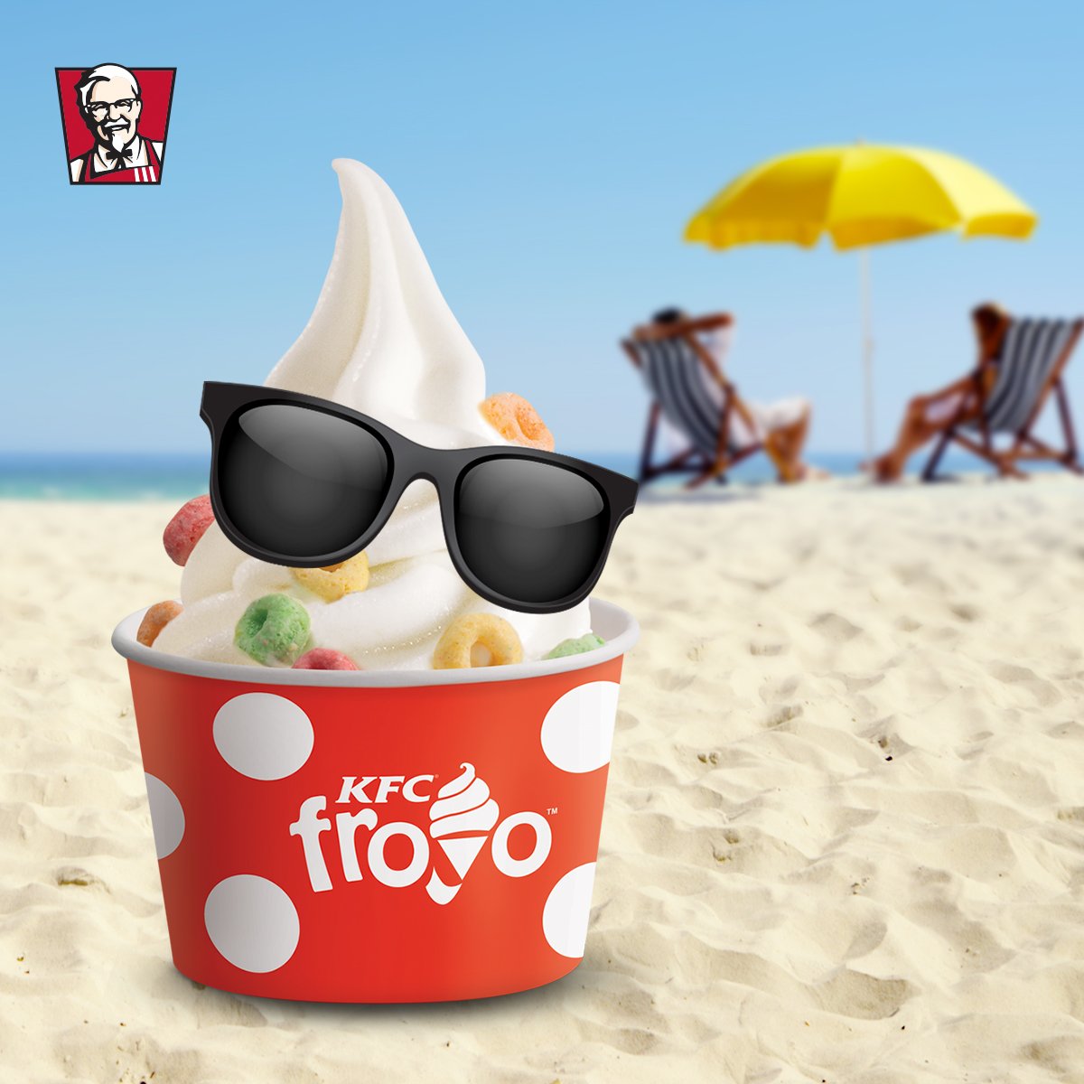 Wind down the week with something cool... Like the #KFCFroyo!