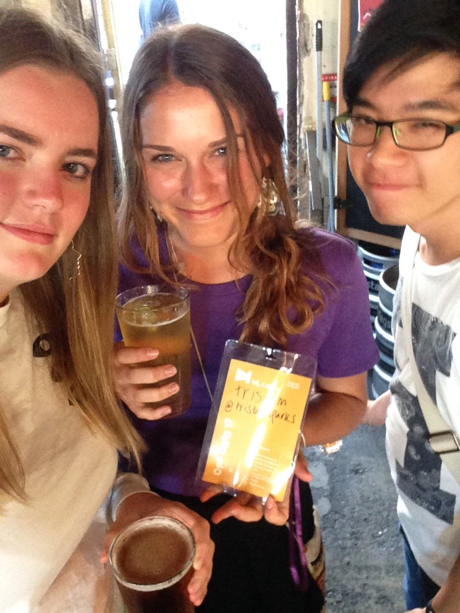 rachaelvww's tweet photo. @tristamsparks thanks for the free drink #OffGrid17 https://t.co/fxC7nYLwzV