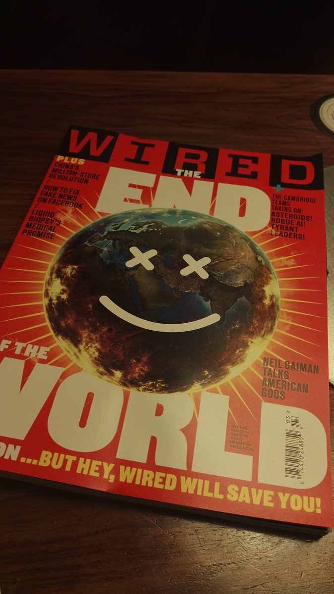HeleneToury's tweet photo. Happy good morning and thanks @WIRED for the good news ! #savetheworld #geeks #happy #wired https://t.co/rAlRpyOUTm
