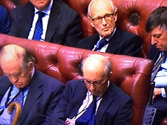 Here's the Lords sleeping off their lunch.£300 a day barely covers it.😉