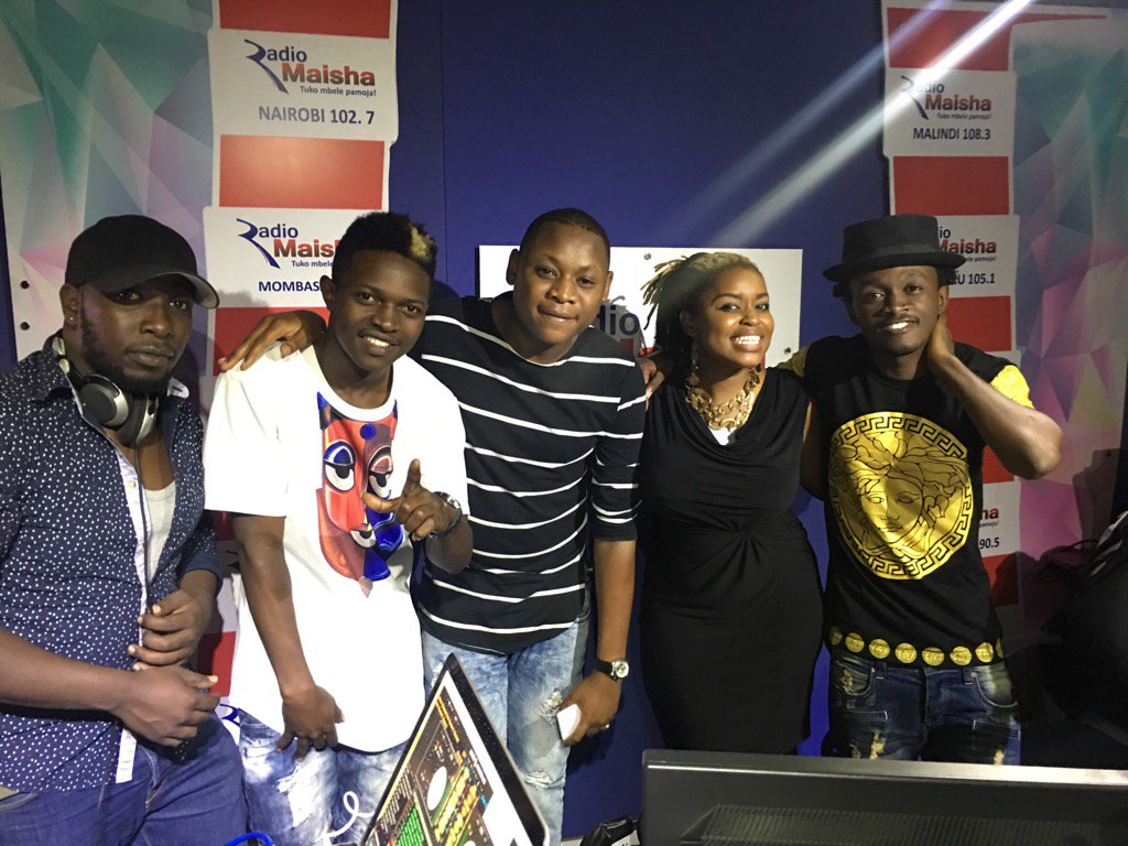 BahatiKenya's tweet photo. We Are Live on RADIO MAISHA 102.7 ... #ConnectShow with @clemmo254 @mwendemacharia @dj2one2 #kumbekumbe🔥🔥🔥 https://t.co/nxtaR2a6AN