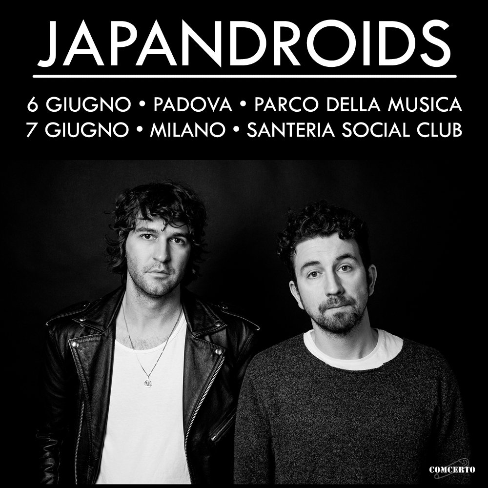 COMCERTO's tweet image. I @Japandroids in Italia a Giugno per due date: 6/06 @ Parco Della Musica,Padova / 7/06 @SanteriaMilano 
Biglietti su Ticketone e Mailticket
