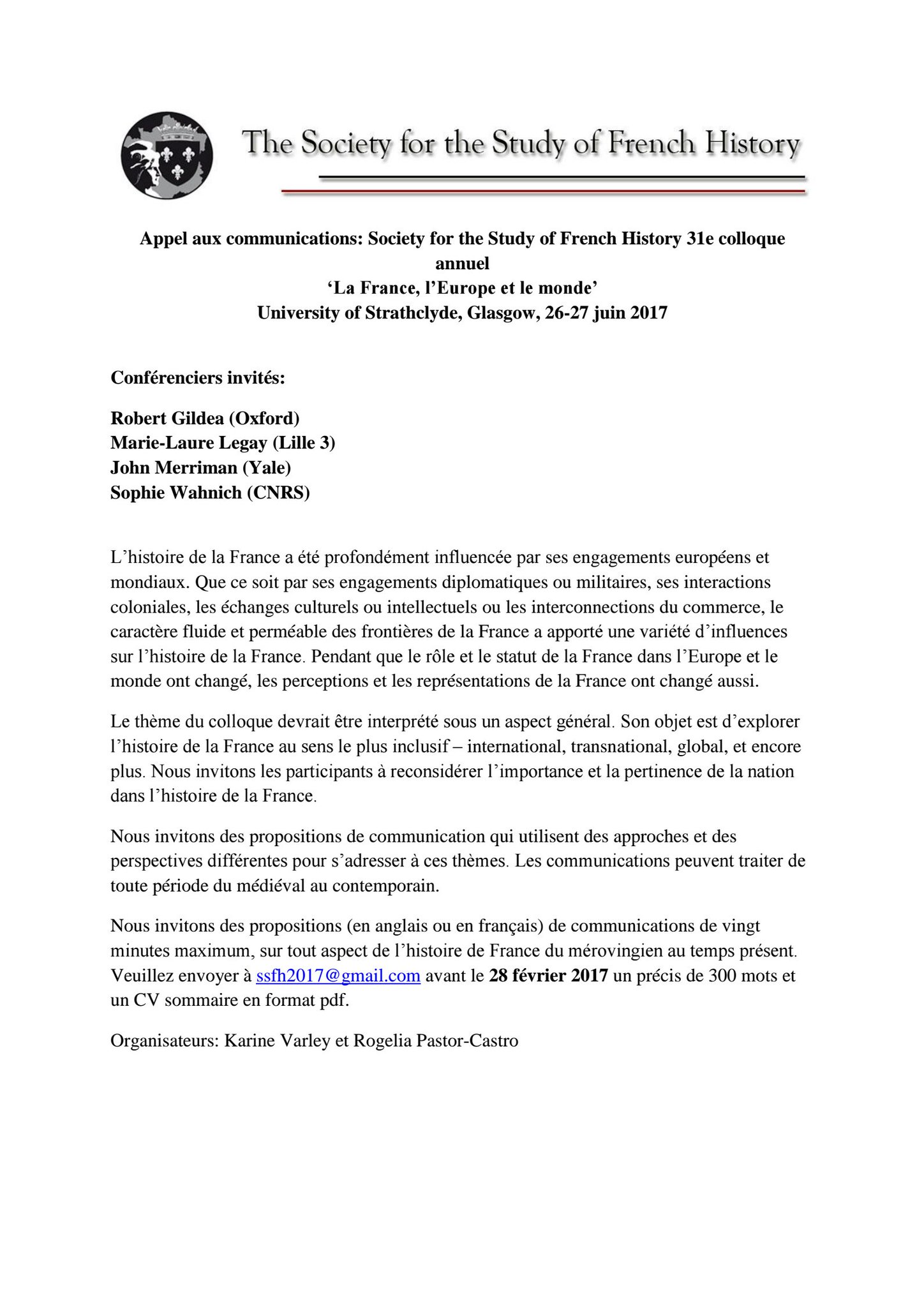 𝕯𝖗 𝕮𝖔𝖑𝖊𝖒𝖆𝖓 𝕯𝖊𝖓𝖓𝖊𝖍𝖞 On Twitter Please Rt Cfp The Society For The Study Of French History June 2017 At Strathclyde In Glasgow Scotland Ichrpi Https T Co 4wolghab45