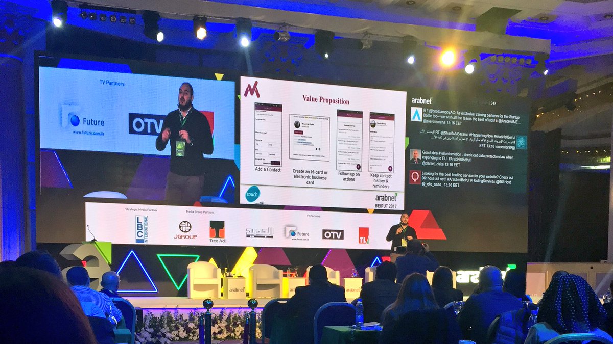speedacceleratr's tweet photo. Richard, co-founder of #Monica and #speedalumni, wraps up #speedlebanon startups pitching at the #battle #ArabNetBeirut #startup #BatchII https://t.co/DvlZrOSbt0
