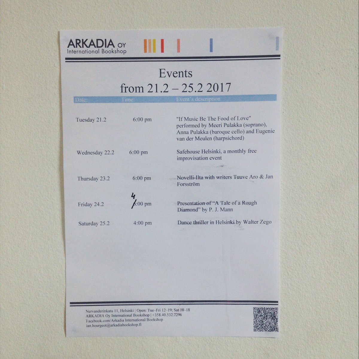 ArkadiaBookshop's tweet photo. This week's events at Arkadia! https://t.co/ZjX4KsCOUd
