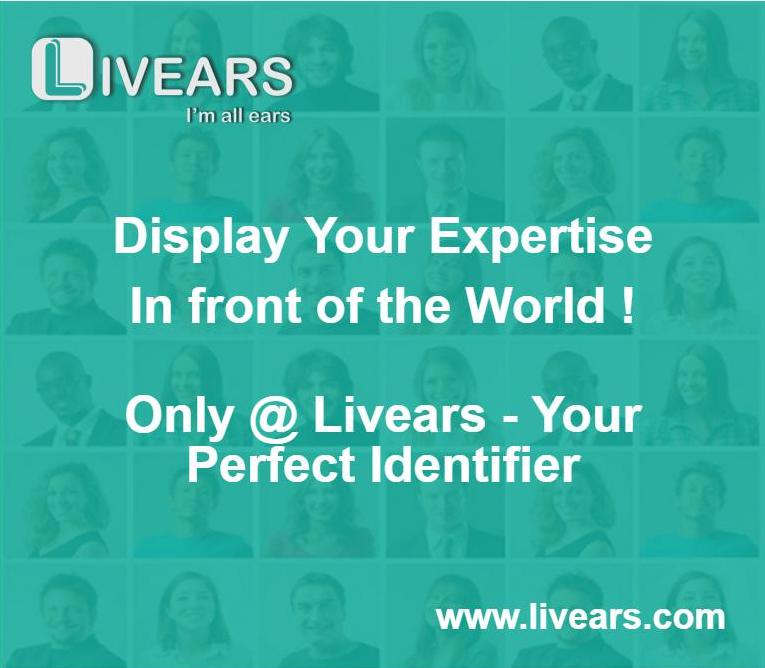 be_Livears's tweet photo. Display Your Expertise at https://t.co/1cz22P8qGt
#Livears
#Be_Livears
#Human_Value_Identification
#Live_Nearby_Audience https://t.co/zLHojSaLph