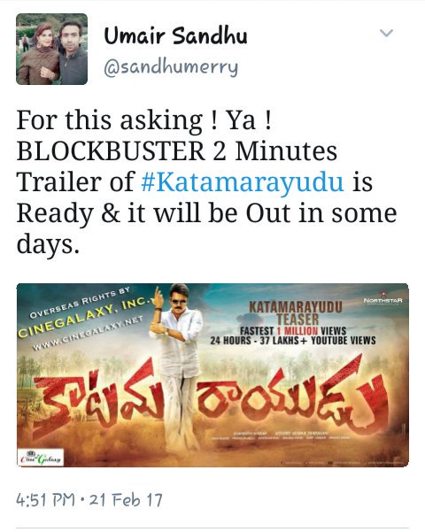 TWTPKOfficial's tweet photo. #KATAMARAYUDUTrailer https://t.co/RNywHSPbIv