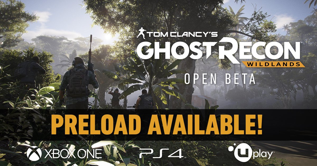 Play free this weekend when the open beta goes live, ready your squad and preload now to take the fight to the cartel! #GhostRecon